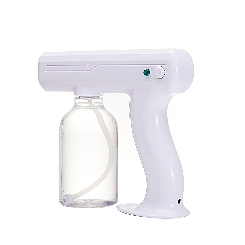 Nano Steam SPRAY GUN dengan Cahaya Biru, Sterilisasi, untuk Rumah dan Kantor, 800ML