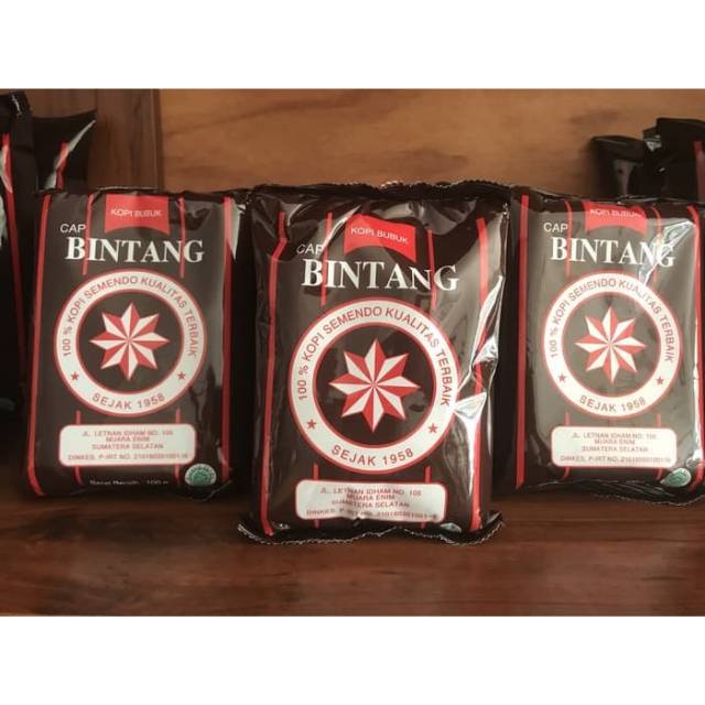 

Kopi semendo cap bintang 250gr