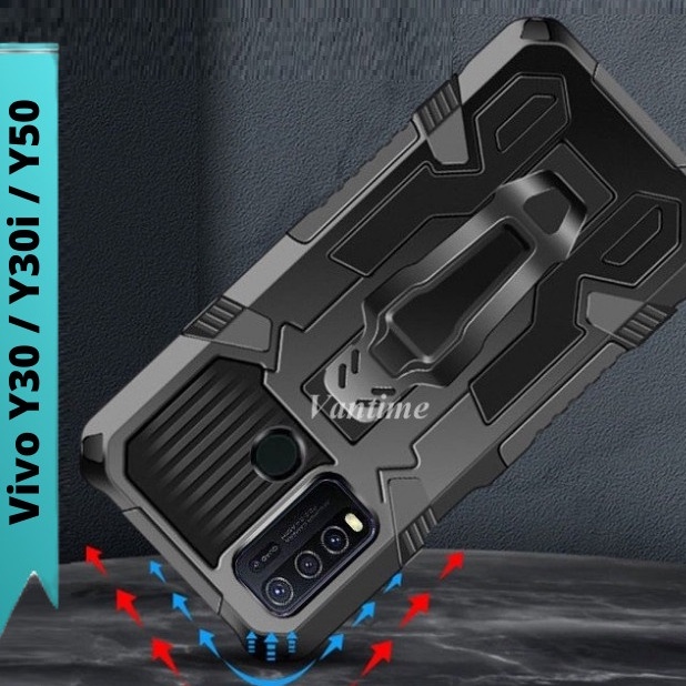 VIVO Y30 Y50 Y30i Y51 Y51A Y53S CASE STANDING KICK HARDCASE ARMOR NEW TRANSFORMER KNIFE STAND CASING COVER HARD