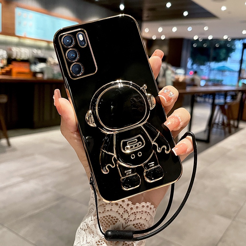 Case Pelindung Lensa Desain Astronot 3D Untuk OPPO A16 A15 A15S A92 A52 A5S A3S A12 A53 A31 A5 A9 2020 A74 A54 A37 F7 F9 F11 RENO5 A12