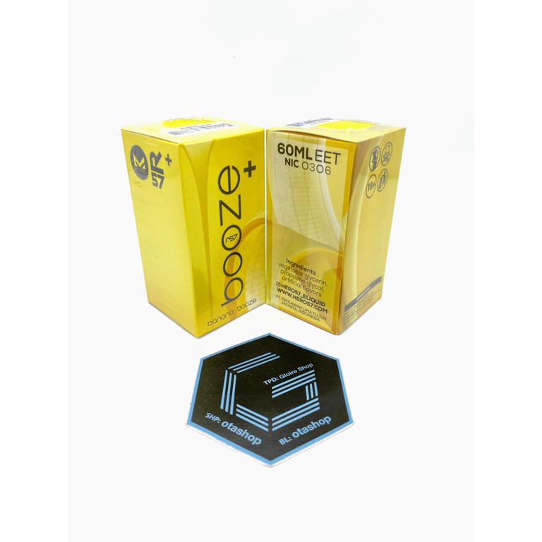 Liquid Booze BANANA 60ML Booze+ BANANA by R57 x Mildos Vape Vapor