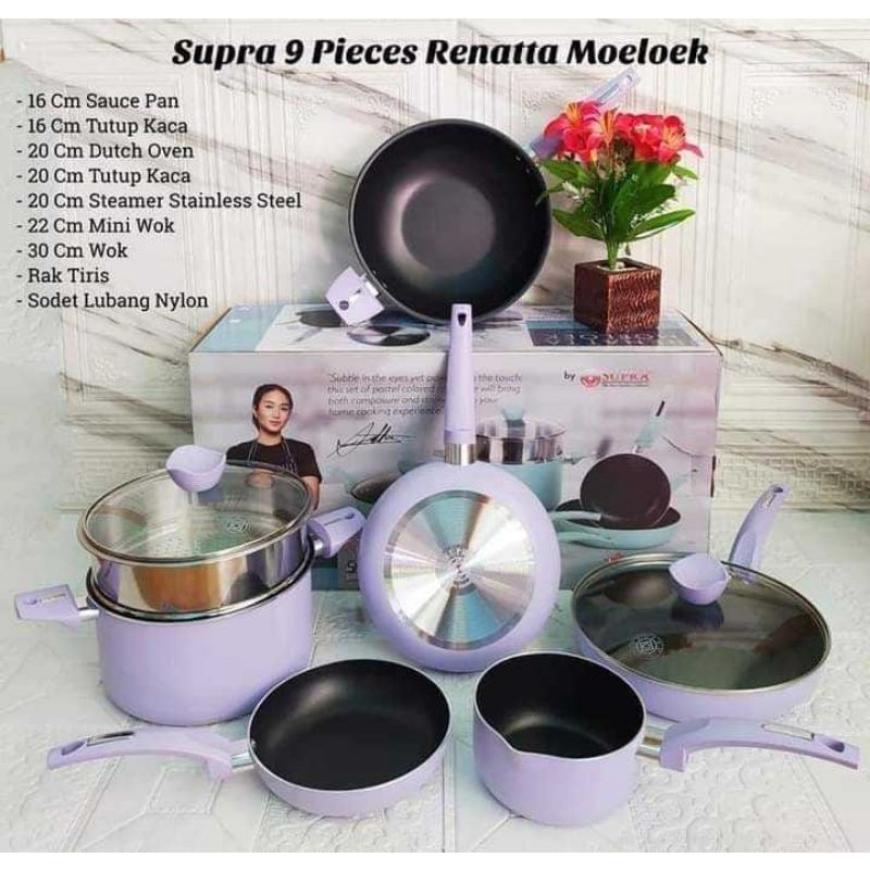 Supra 9pcs Panci Set Chef Renata