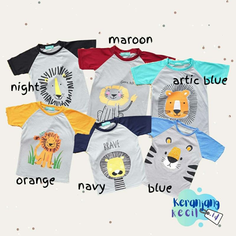KAOS MAIN ANAK RAGLAN MURAH 100RB DAPAT 3PCS | SHORT RAGLAN - JUMP INC