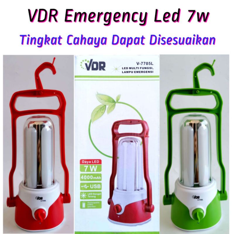 VDR Lampu Emergency Darurat Petromax Gantung 7W V-7705L