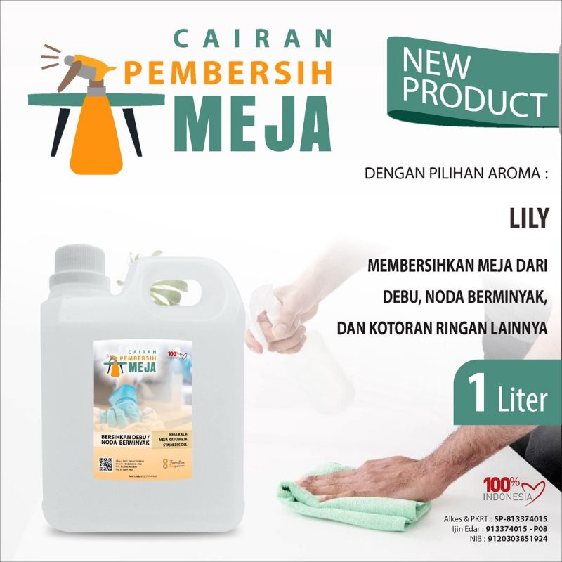 Cairan pembersih meja antiseptic aneka aroma segar kemasan jurigen 1 liter