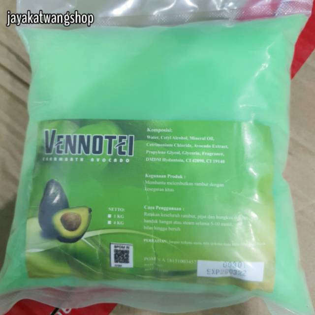 VENNOTEI CREAMBATH Vennotel 1KG Aloe Vera / Avocado / Mint