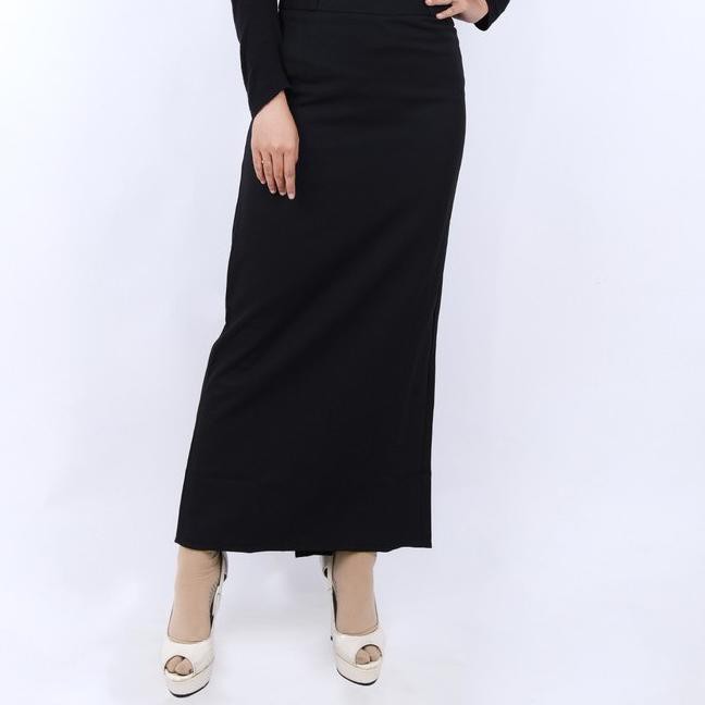 VR Fashion - Rok Span Panjang Wanita - Rok Kerja Kantor Wanita Panjang - Rok Sepan Hitam Wanita PKP