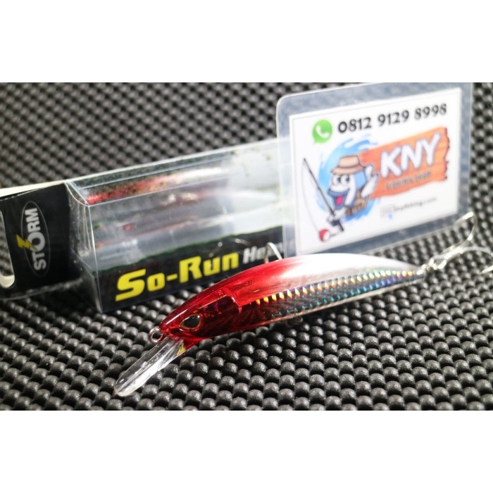 Storm Gomoku So Run Heavy Minnow Red Head 110mm Lure Umpan Mancing