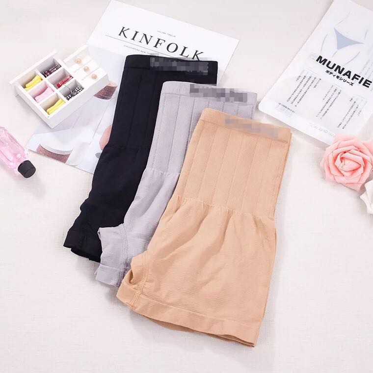 W010 High Waist Boxer Celana Korset Pengecil Perut Bentuk Petak Celana Dalam Wanita S1438