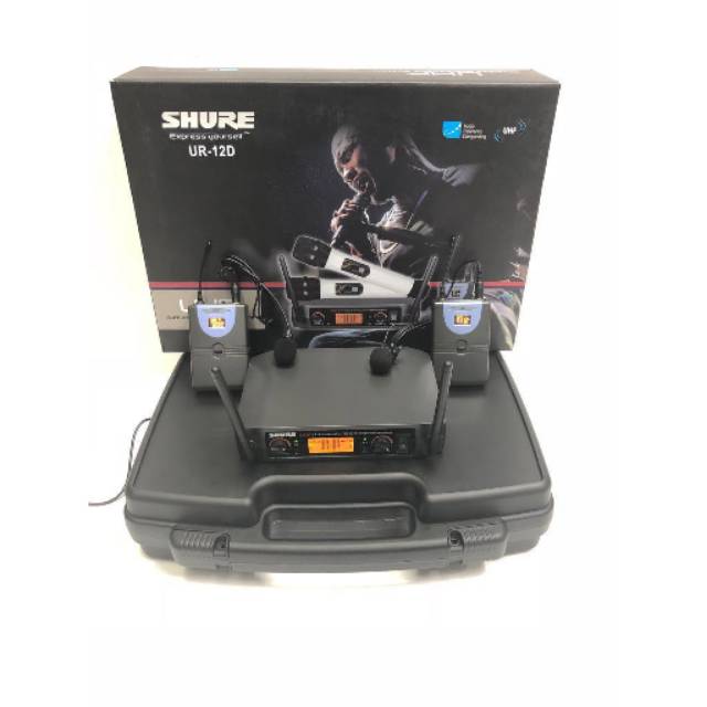 MIC WIRELESS SHURE UR 12D CLIP ON + CLIP ON