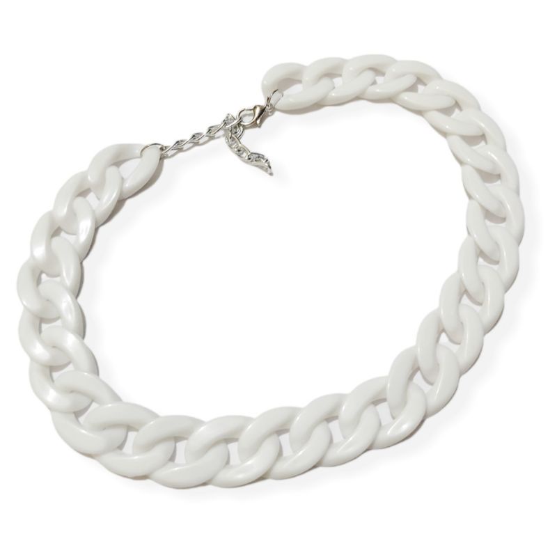 Kalung Choker Rantai Acrilic Chain Warna Warni Colorful Akrilik Necklace Chic Retro Hiphop