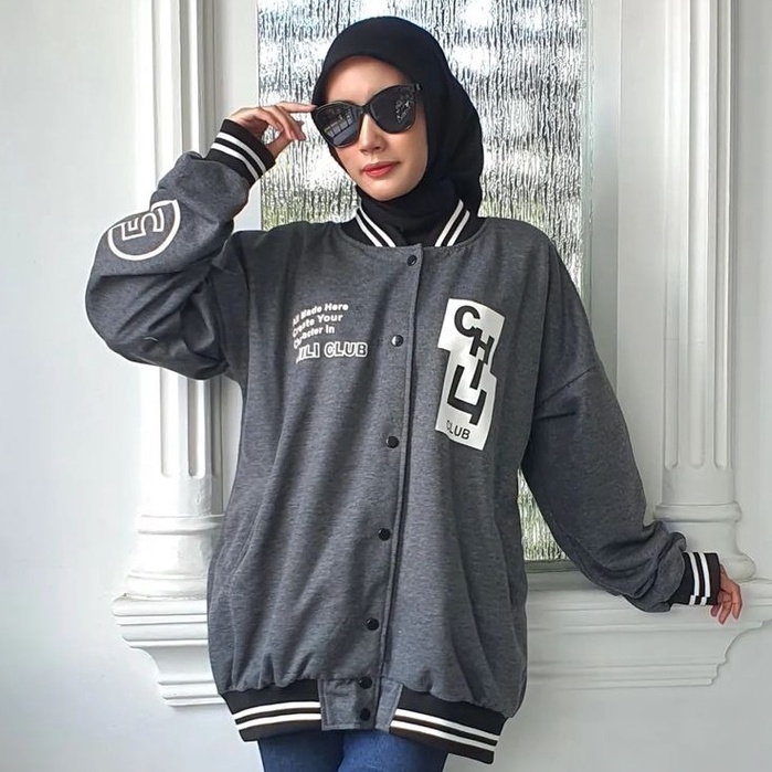 Public - Chili Club Baseball XXXL - Jaket Baseball Oversize Unisex