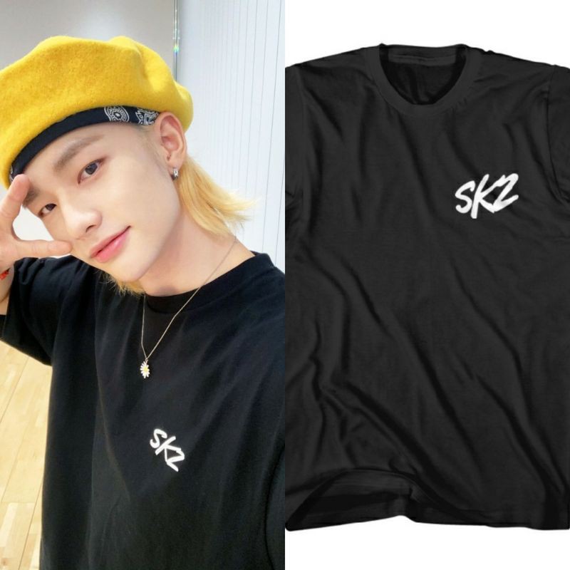 Baju Kaos Straykids SKZ logo changbin bang chan