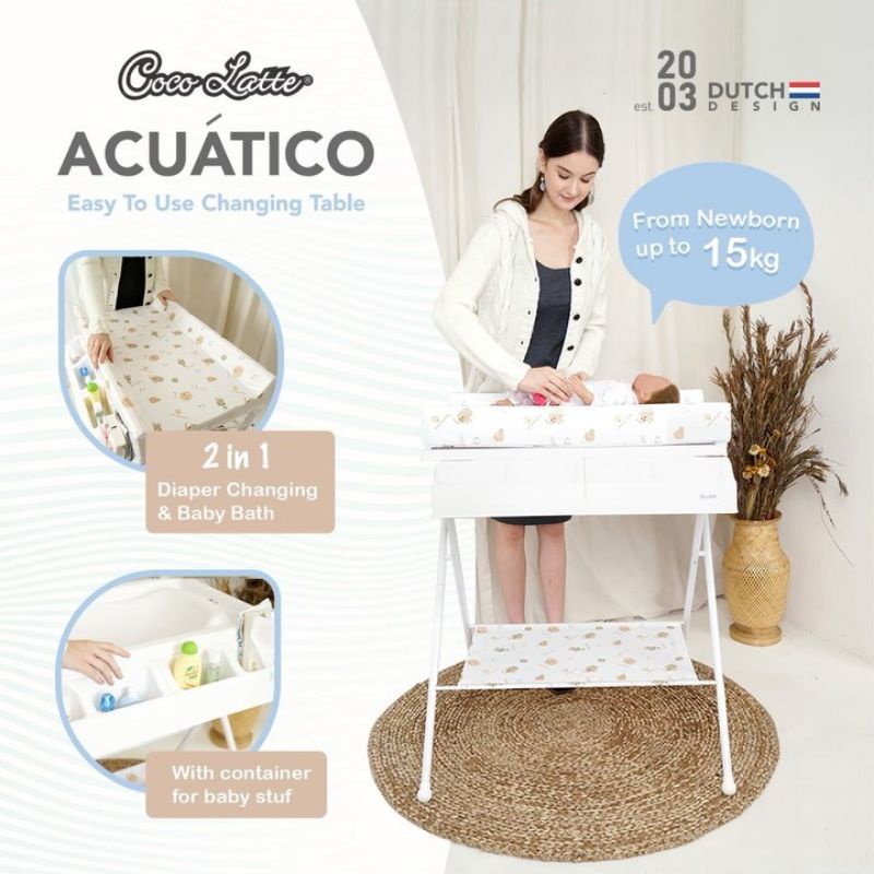 Cocolatte CL 6990 Acuatico Easy To Use Changing Table / Bak Mandi Bayi Berdiri Baby Bathup Baby Tafel