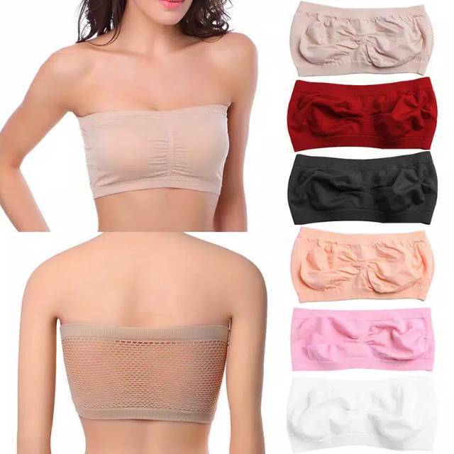 BS751 Bra Bandeau Wanita Bahan Breathable Bisa untuk Yoga atau Olahraga