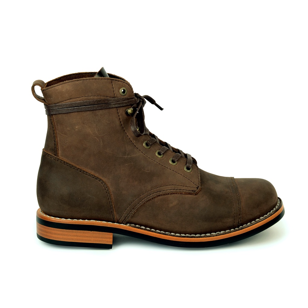 ORTODOUX Sparrow - Sepatu Boots Kulit Pria