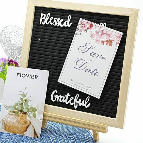 

【salebagus】 [READY] Felt letter board papan nama huruf baby born