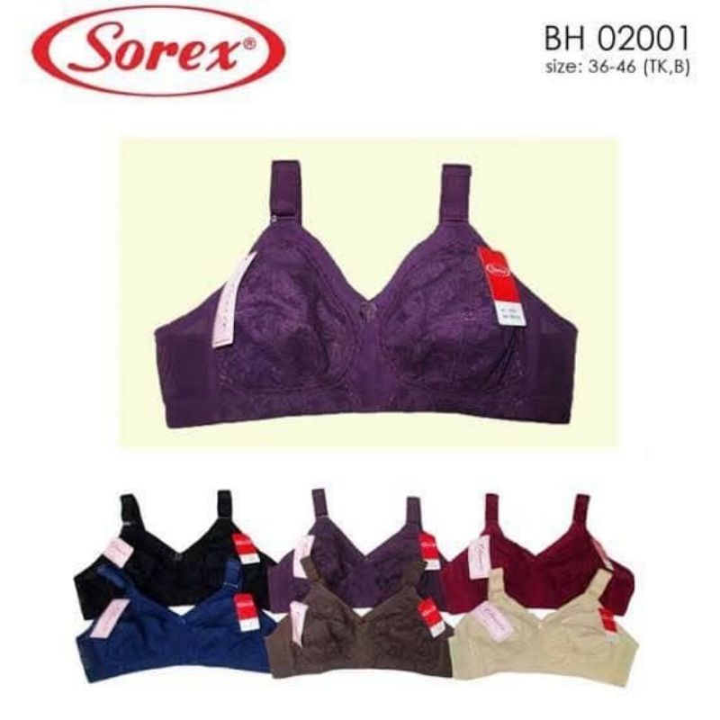 SOREX Sister Bra Sister SOREX 02001 Busa Tipis Tanpa Kawat Cup BESAR ini