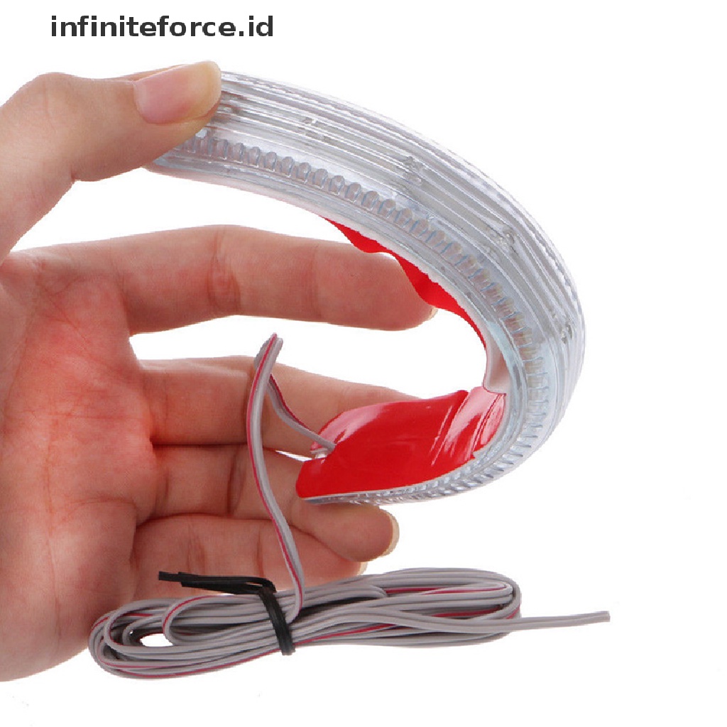 (Infiniteforce.Id) 2pcs Lampu Led 9smd Amber Untuk Kaca Spion Mobil