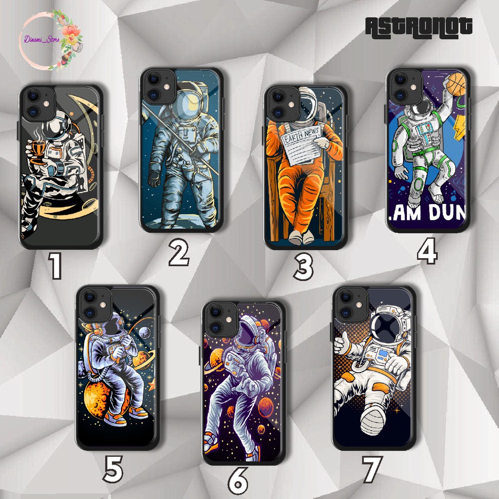 Hardcase 2D glossy astronot XIAOMI REDMI GO 3S 4X 6 6X 7A 7 8 8a PRO 9A NOTE 2 3 4 4X DST1980