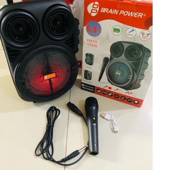 ☼ Speaker spiker wireless bluetooth KMS BP 3381 6.5 inch portable ✰