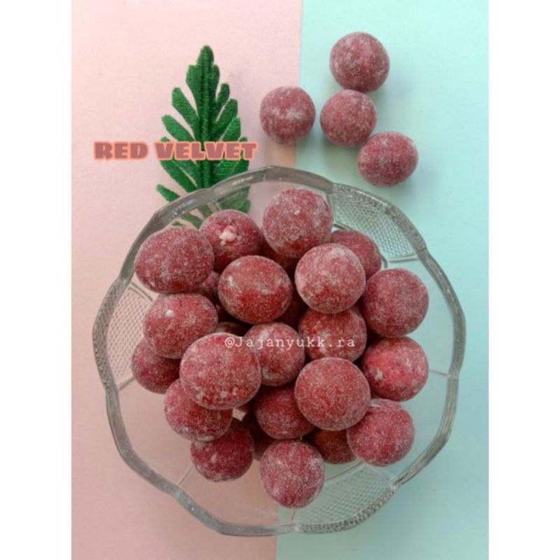 

( Jajanyukk.ra) BOLA SUSU mandi REDVELVET | Premium