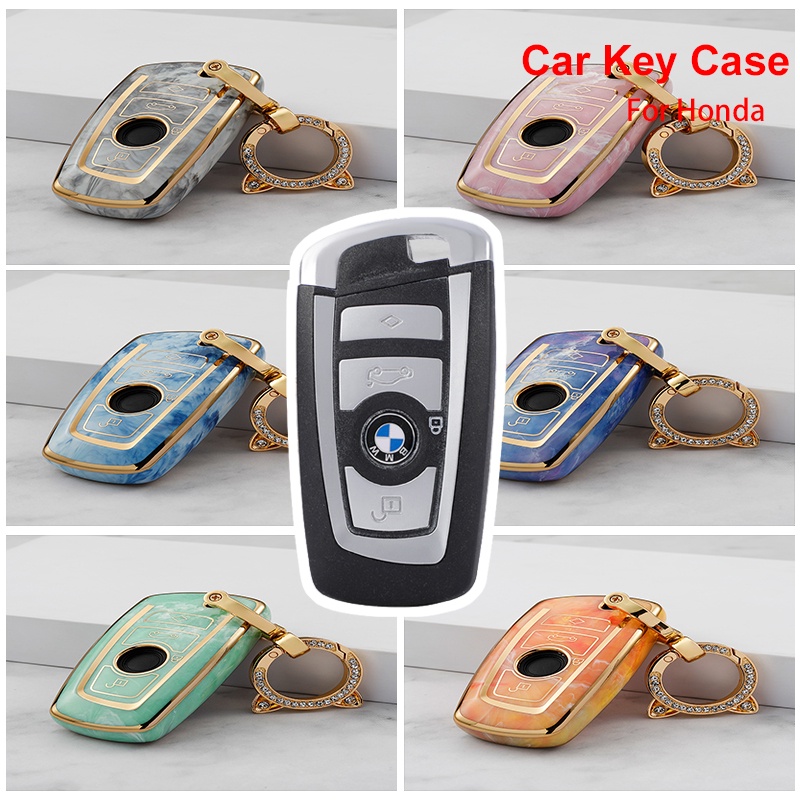 Casing Kunci Mobil Bahan TPU Motif Giok Untuk BMW F10 F20 F30 F18 F25 G20 G30 M3 M4 X1 X3 X4 X5 E34 E36 serie 1 3 5 7