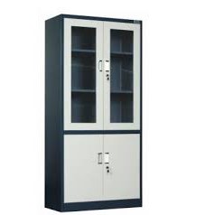 lemari besi 2 pintu kaca filling cabinet