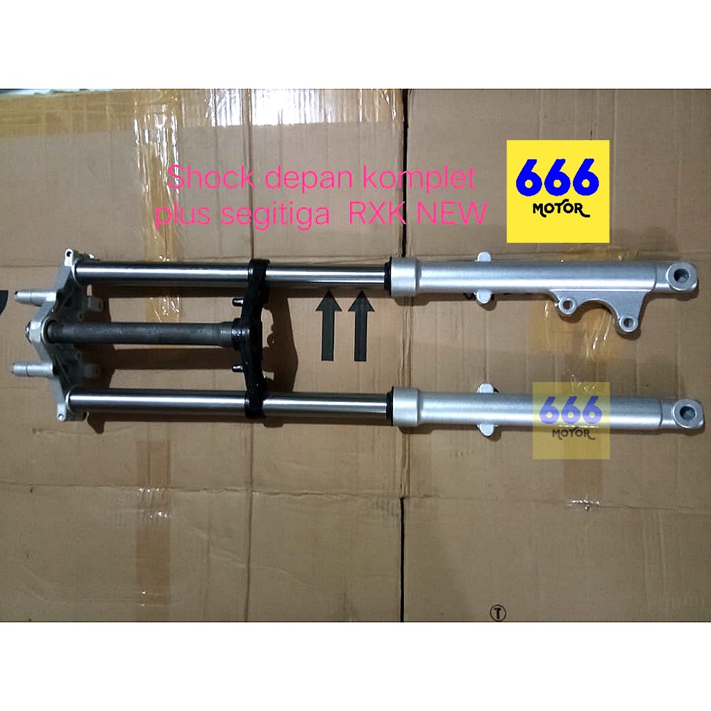 666MOTOR SHOCK DEPAN KOMPLET PLUS SEGITIGA RXK NEW