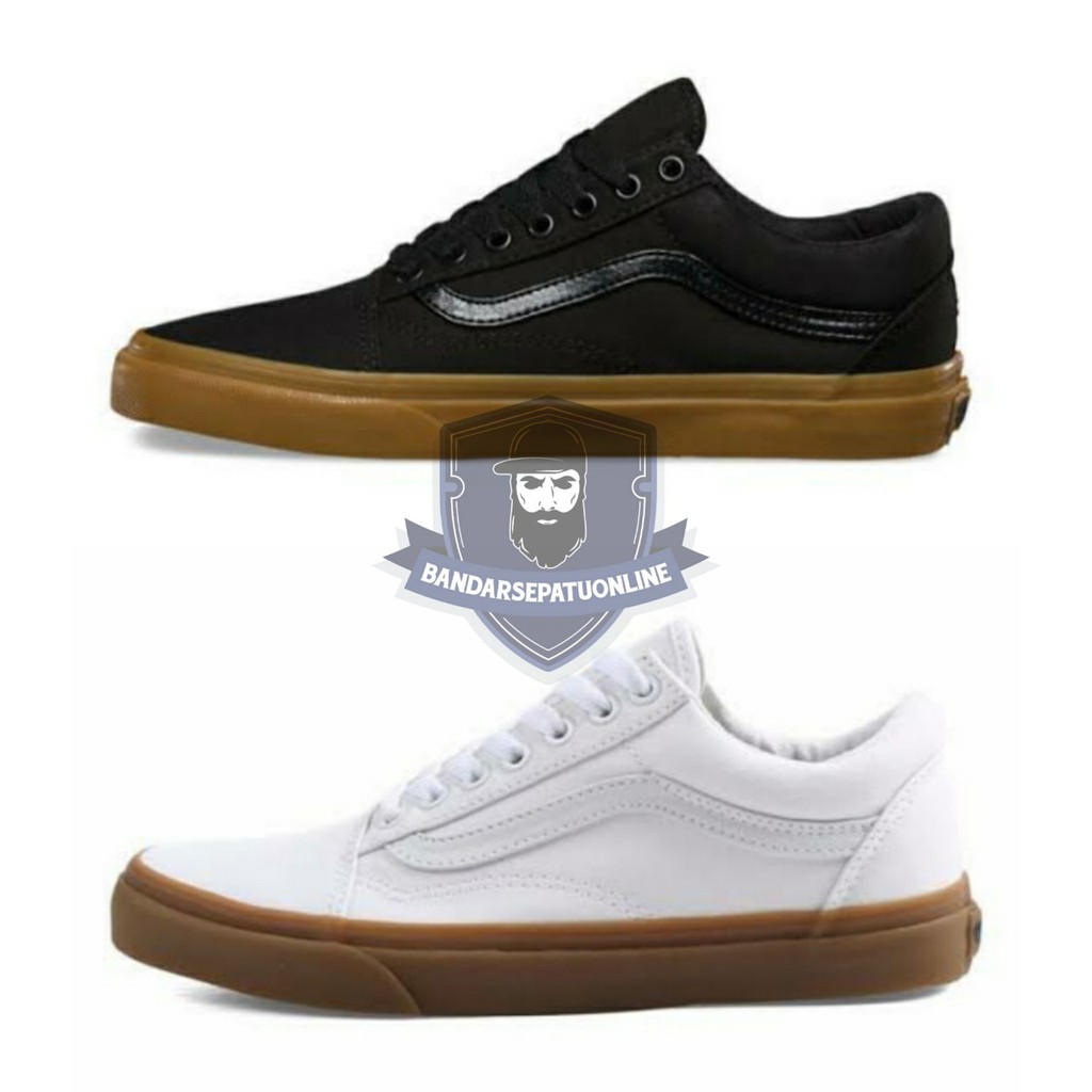  GRADE ORIGINAL SEPATU  VANS  OLDSKOOL GUM OLD SKOOL SCHOOL 