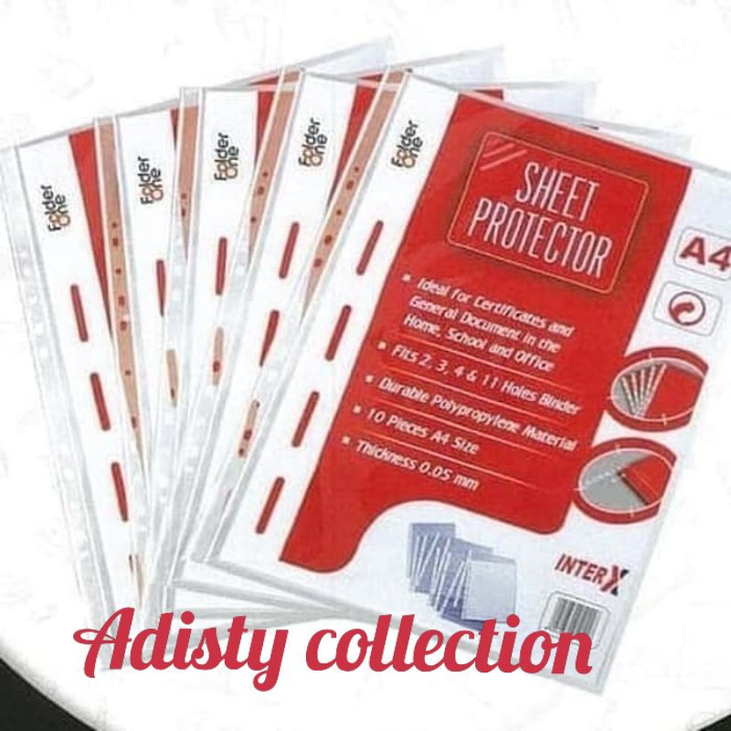 

PP Pocket A4/F4 per pack isi 10 Lembar