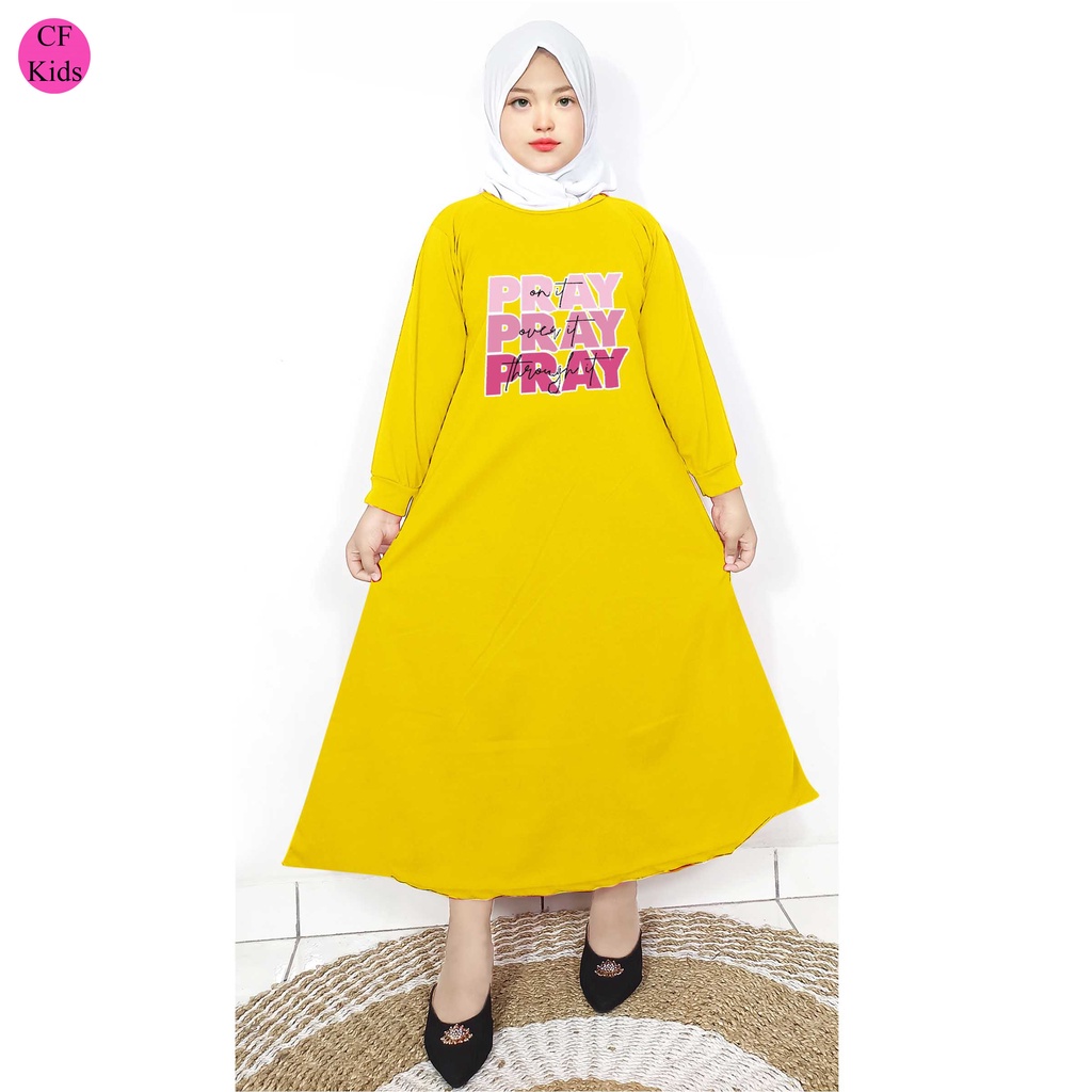 Gamis Anak Perempuan DTF Pray and Bless CF Kids