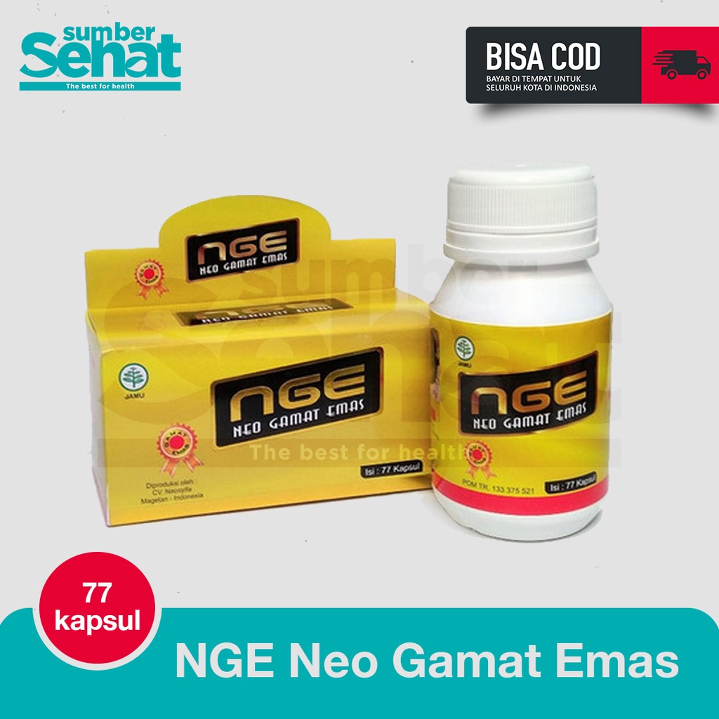 Gamat Emas Kapsul NGE Neo Gamat Emas 77 Kapsul Original