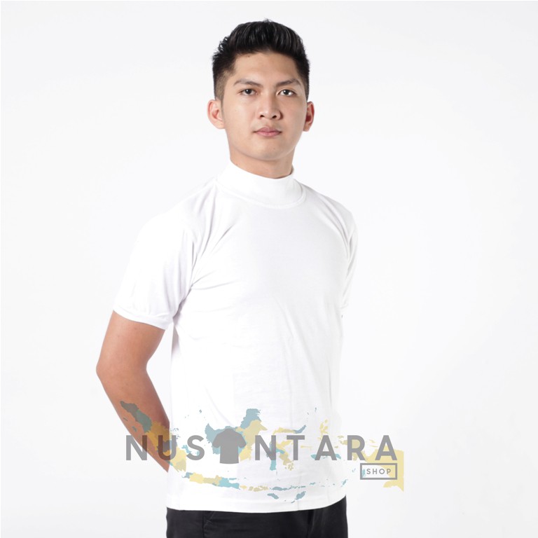 Kaos Polos Cream Coklat Hitam Army Putih Navy Kaos Polisi Kaos Security Kaos Satpam Kerah Tinggi Terbaru