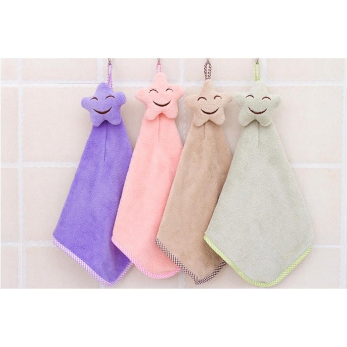 Lap Tangan Motif Bintang / Handtowel Microfiber