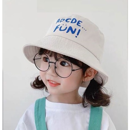 kiddiwear TOPI BUCKET FASHION HAT ANAK MOTIF HURUF - TOPI ANAK UNISEX MOTIF ABCDE FUN