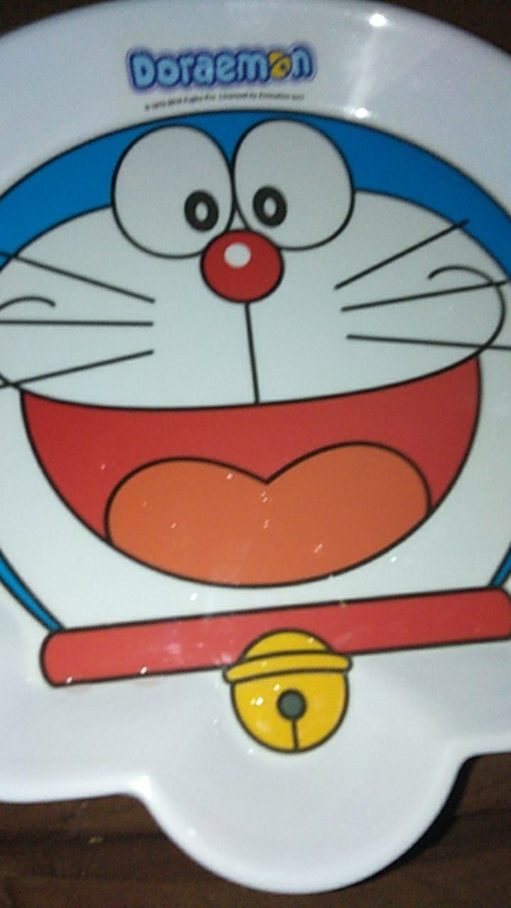 Piring Melamine 9 Inch, Mangkok 7,5inch Muka Doraemon / Pcs