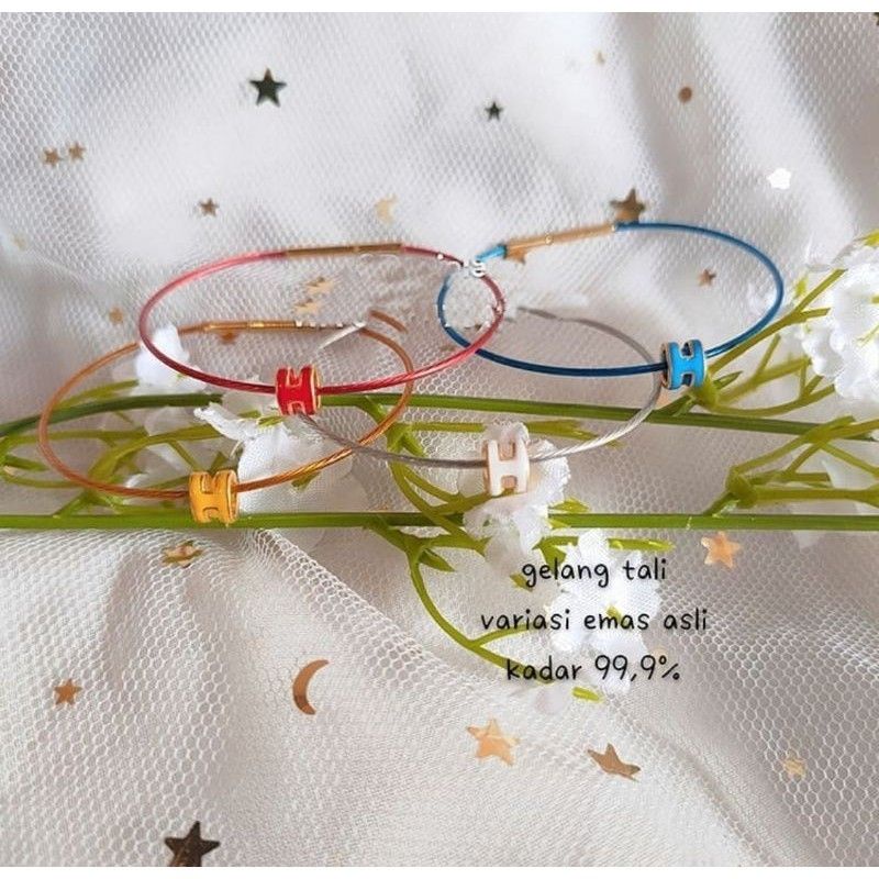 Gelang Pandora Kawat Lidi H Kadar 24 K Hongkong 999 Original Kafo Murah