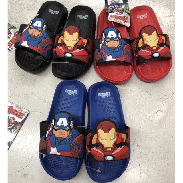 Sandal Zandilac Slip On Selop Avengers Iron Man Captain America Anak Laki-laki Cowok CH720020LK