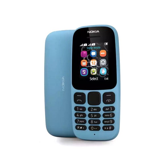 Hp samsung E1272  lipat caramel dual sim garansi distributor-NOKIA 105 (BIRU)