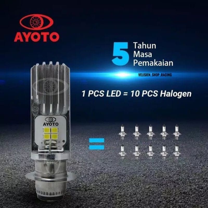 Lampu led depan Bohlam led depan motor bebek matic AYOTO