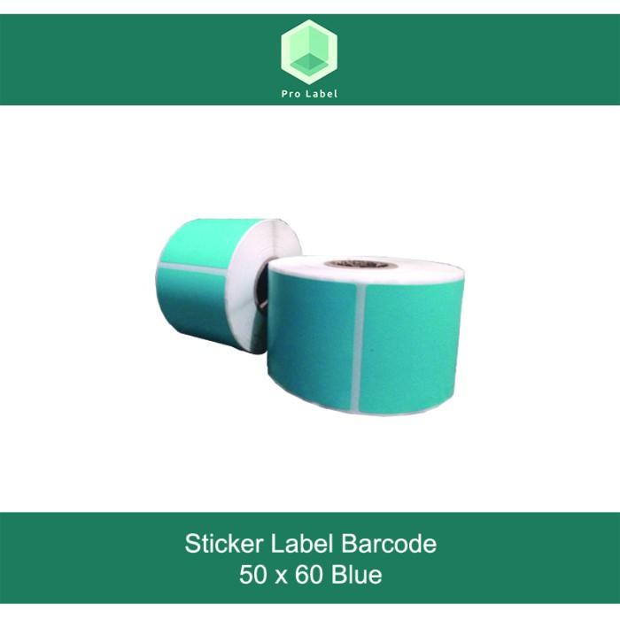 

Stiker Label Barcode Thermal Ukuran 50X60Mm Biru