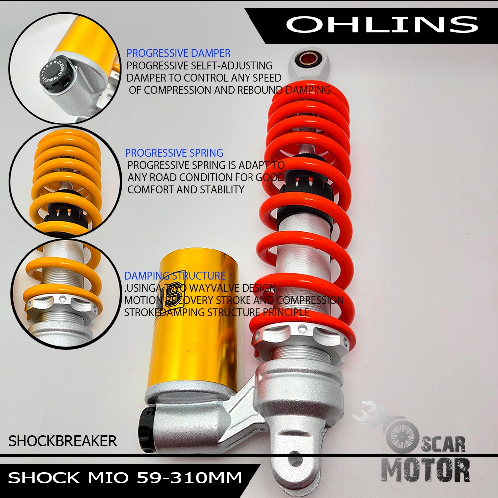 SHOCKBREAKER OH TABUNG CNC NEW STELAN BAWA MATIC YAMAHA UNIVERSAL 310M motor