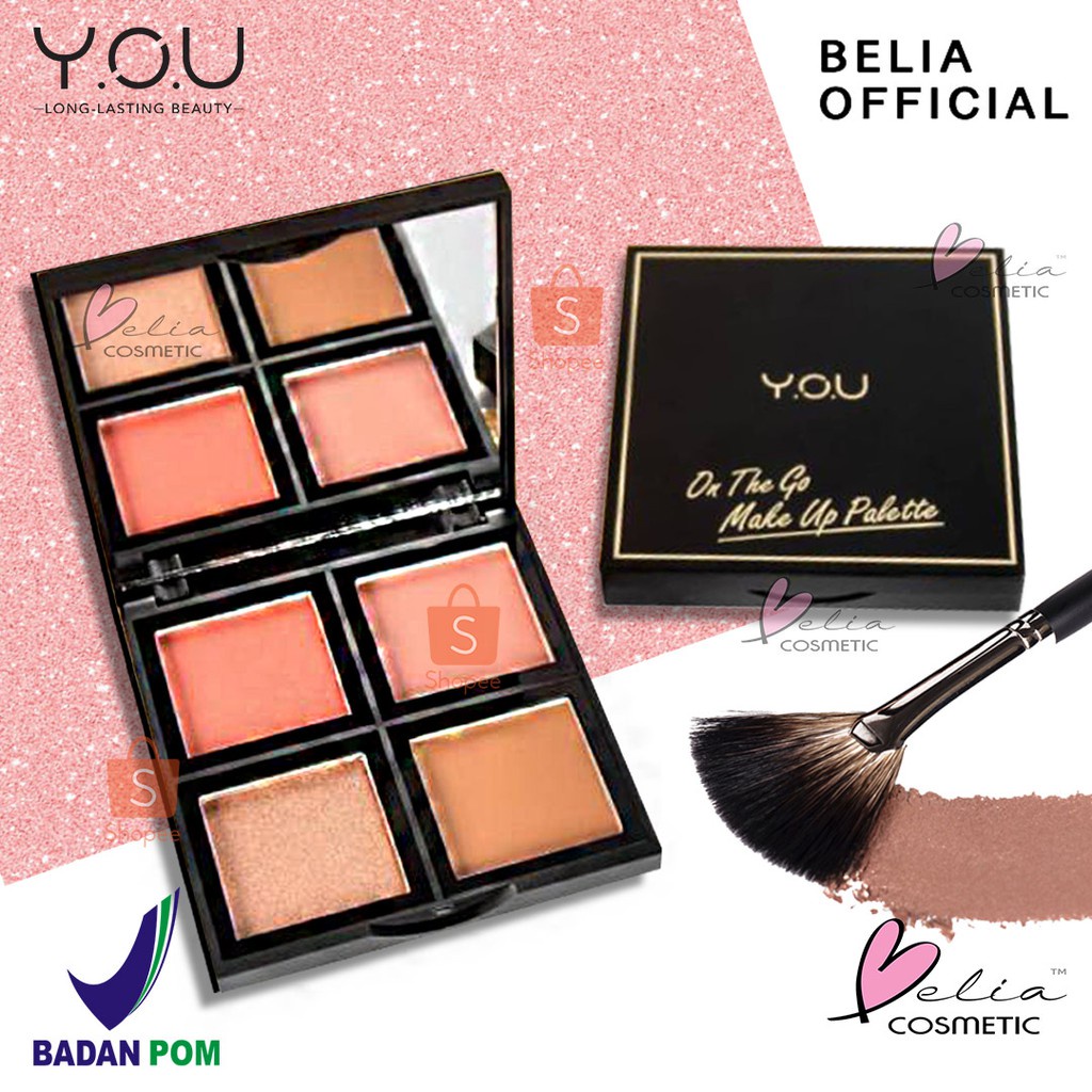VINLA YOU Basic Collection On The Go Make up Palette Blush on, Highlighter Bronzer 3gx4 Makeup