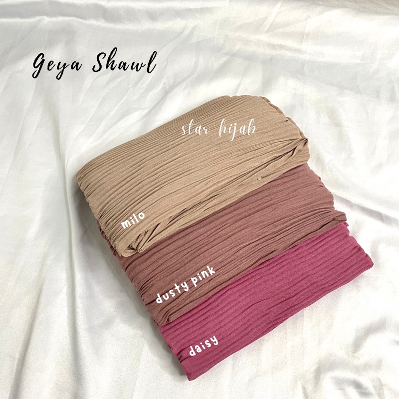 175x75cm Pashmina Plisket Shawl Lidi FULL DIAMOND (tanpa garis tengah)