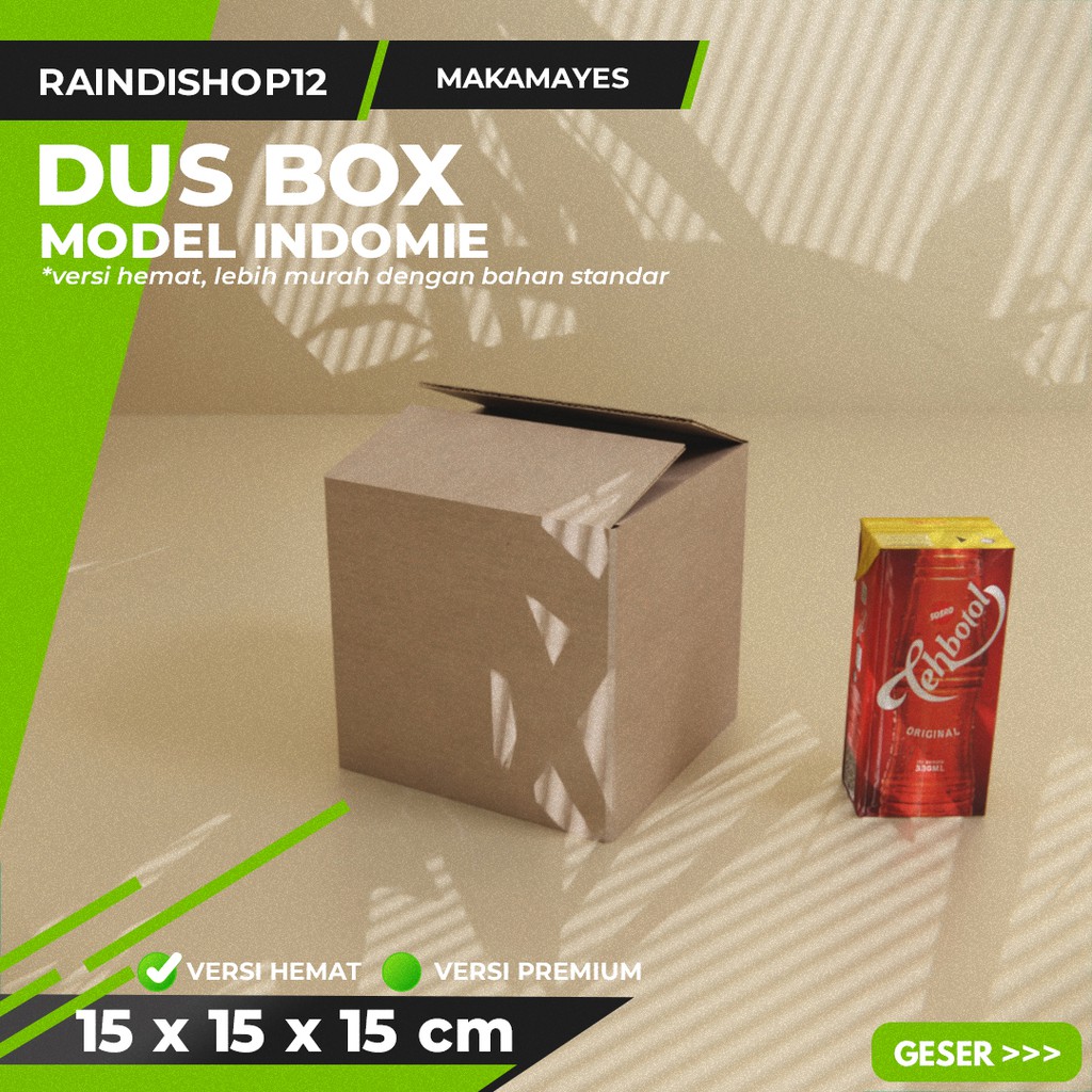 

BOX 15 X 15 X 15 CM KARDUS KOTAK KEMASAN PACKAGING KADO POLOS