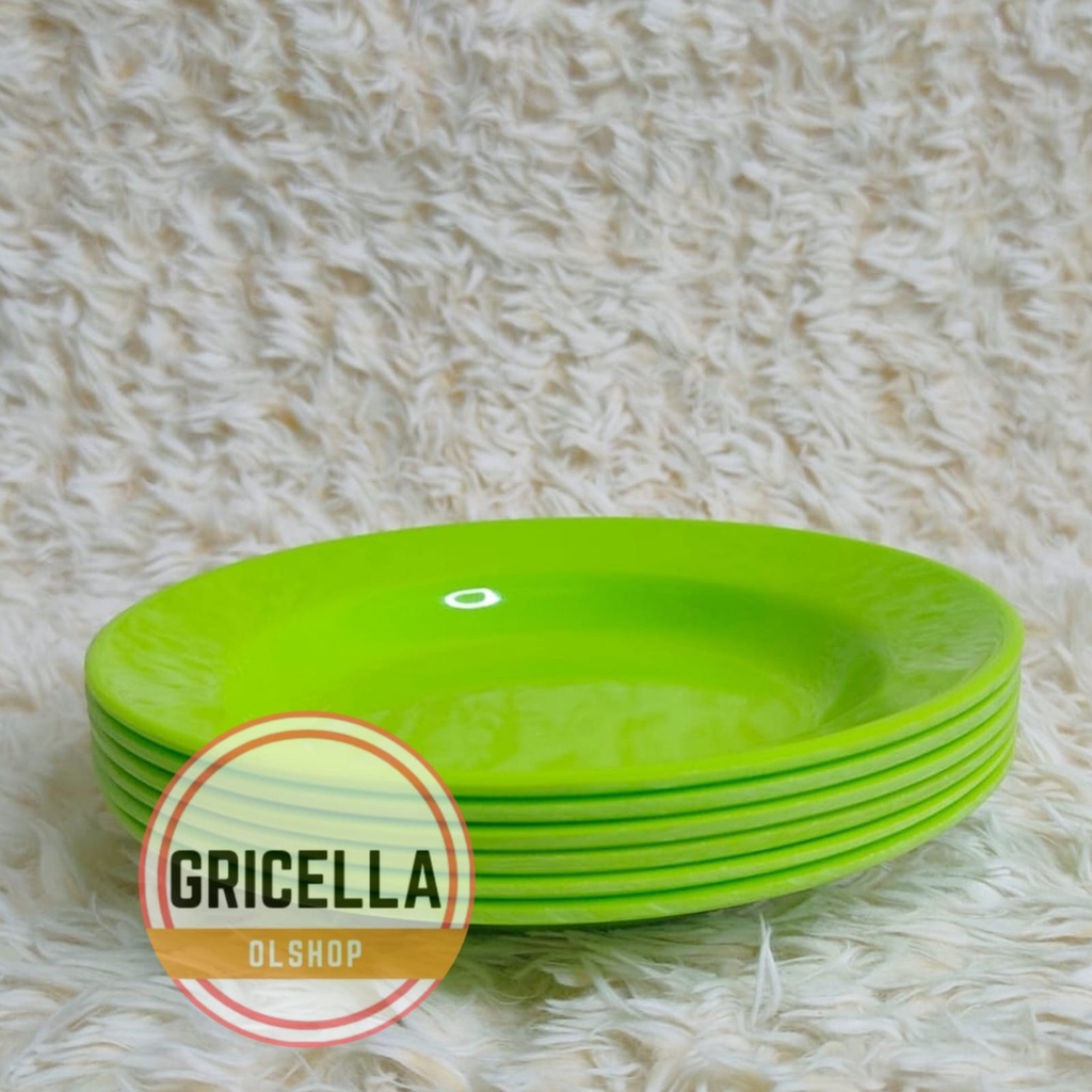 6 PCS PIRING MAKAN MELAMIN ASLI SINGA SINGI ORI BAHAN MELAMIN ASLI 9 INCH TERLARIS-2