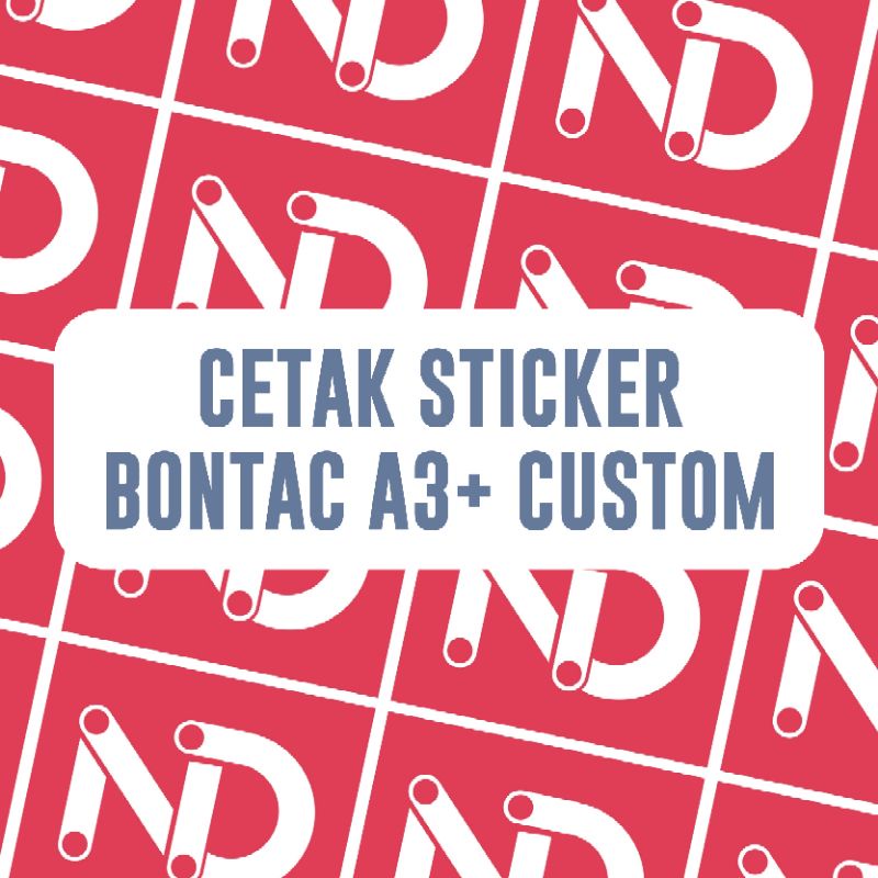

STICKER BONTAC A3+ CUSTOM (Label kemasan, stiker logo usaha, label pengiriman,dsb)
