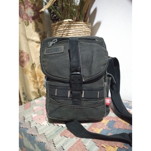 Tas diesel slempang selempang sling bekas second preloved