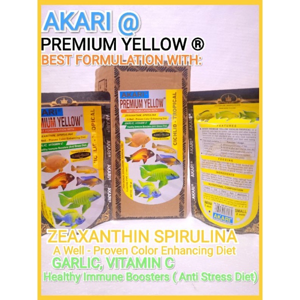 AKARI PREMIUM YELLOW Cichchild Tropical(Healty Immune Bosster)